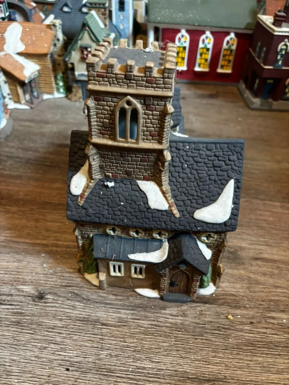 Department 56 Christmas village light up building Knottinghill Church